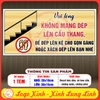 Tem Decal - Vui lòng KHÔNG MANG DÉP LÊN CẦU THANG - ĐỂ DÉP LÊN KỆ CHO GỌN GÀNG - XÁCH DÉP LÊN BẠN NHÉ