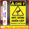 LOGO TEM STICKER CẢNH BÁO BÁNH CẨN THẬN KẸT TAY, ROLLER IS OPERATING - BIỂN CẢNH BÁO AN TOÀN LAO ĐỘNG