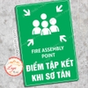 Tem Sticker Điểm Tập Kết Khi Sơ Tán, Nơi Tập Trung Khi Có Tình Huống Khẩn Cấp, Hỏa Hoạn, Dùng Cho Công Ty, Nhà Xưởng....