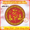 Bộ 10 Sticker Tem Tết,Decal Dán chữ Tết,Decal Trang Trí Tết Hình Thoi Vuông Tròn Chúc Mừng Năm Mới-Cắt Sẵn,Chống Nước