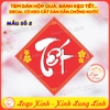 Bộ 10 Sticker Tem Tết,Decal Dán chữ Tết,Decal Trang Trí Tết Hình Thoi Vuông Tròn Chúc Mừng Năm Mới-Cắt Sẵn,Chống Nước