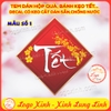 Bộ 10 Sticker Tem Tết,Decal Dán chữ Tết,Decal Trang Trí Tết Hình Thoi Vuông Tròn Chúc Mừng Năm Mới-Cắt Sẵn,Chống Nước