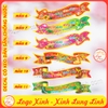 BỘ 5 Tem Ruy Băng Dạng Decal Dán Trang Trí Giỏ Quà Tết, Trang Trí Đồ Tết Có Keo Dán Sẵn, Chống Nước, Chúc Mừng Năm Mới
