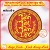 Bộ 10 Sticker Tem Tết,Decal Dán chữ Tết,Decal Trang Trí Tết Hình Thoi Vuông Tròn Chúc Mừng Năm Mới-Cắt Sẵn,Chống Nước