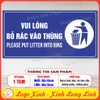Tem Decal Dán Nhắc Nhở Vui Lòng Không Xịt Nước Xuống Nền Nhà, Giữ Sạch Nhà Vệ Sinh, Nội Quy Toilet Chống Nước