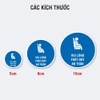 Sticker Tròn Vui Lòng Thắt Dây An Toàn - Tem Dán Ô Tô, Xe Khách, Taxi, Xe Dịch Vụ