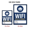 Tem Decal Bảng Wifi Sang Trọng Xanh Navy Có Ô Ghi Mật Khẩu - Biển Dán Spa, Tiệm Nail, Salon Tóc