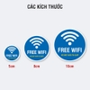 Sticker Tròn Free Wifi Hỏi Mật Khẩu Tại Quầy - Tem Mini Dán Bàn, Cửa Kính Quán Cafe, Nhà Hàng