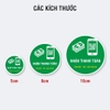 Sticker Tròn Nhận Thanh Toán Cash, Thẻ, Quét Mã QR - Tem Dán Quầy Thu Ngân, Cửa Hàng, Quán Ăn