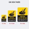 Sticker Cảnh Báo Dao Cắt Sắc Bén Cẩn Thận Đứt Tay - Tem An Toàn Dán Máy Cắt, Máy Xén Giấy, Bếp