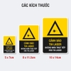 Sticker Cảnh Báo Tia Laser Không Nhìn Trực Tiếp - Tem An Toàn Dán Máy Khắc, Máy Cắt Laser