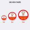 Sticker Tròn Chúc Mừng Năm Mới Hình Dê Con 2027 - Tem Dán Bao Lì Xì, Giỏ Quà Tết, Hộp Bánh Mứt, Cửa Kính