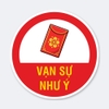 Sticker Tròn Vạn Sự Như Ý Hình Bao Lì Xì - Tem Tết Dán Giỏ Quà, Hộp Quà Biếu, Túi Quà, Hũ Mứt