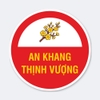 Sticker Tròn An Khang Thịnh Vượng Hoa Mai - Tem Tết Dán Giỏ Quà, Hộp Bánh Mứt, Túi Quà, Cửa Kính