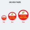 Sticker Tròn An Khang Thịnh Vượng Hoa Mai - Tem Tết Dán Giỏ Quà, Hộp Bánh Mứt, Túi Quà, Cửa Kính