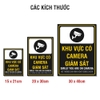 Tem Decal Khu Vực Có Camera Giám Sát Smile You Are On Camera Vàng Đen - Biển Dán Cửa Hàng, Văn Phòng, Nhà Riêng