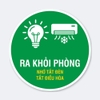 Sticker Tròn Ra Khỏi Phòng Nhớ Tắt Đèn, Tắt Điều Hòa - Tem Tiết Kiệm Điện Dán Cửa Phòng, Văn Phòng, Khách Sạn