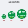 Sticker Tròn Ra Khỏi Phòng Nhớ Tắt Đèn, Tắt Điều Hòa - Tem Tiết Kiệm Điện Dán Cửa Phòng, Văn Phòng, Khách Sạn