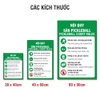 Decal Nội Quy Sân Pickleball Song Ngữ Có Hình Cỡ Lớn 30x40, 40x60, 60x90cm - Biển Dán CLB, Sân Pickleball