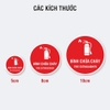 Sticker Tròn Bình Chữa Cháy Fire Extinguisher Nền Đỏ - Tem Đánh Dấu Vị Trí Đặt Bình PCCC, Bình Cứu Hỏa