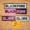 01 Sticker Decal Logo Nhóm Blackpink, Phụ Kiện Concert Blackpink tại Hà Nội, Tem Dán Nhóm Blackpink Black Pink Siêu Độc