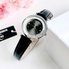 Đồng hồ nữ chính hãng Roberto Era RE0840 dây da đen mặt đá chảy size 32mm vỏ silver