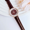 Đồng hồ nữ chính hãng Roberto Era RE0849 dây da nâu mặt đá chảy size 32mm vỏ rose gold