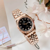 Đồng Hồ Nữ Carnival 8131L-VH-N Dây Thép Vàng Hồng Mặt Nâu Size 30mm Quartz Japan
