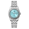 Đồng Hồ Nữ Carnival 8131L-VT-XT Dây Thép Bạc Mặt Xanh Pastel Size 30mm Quartz Japan