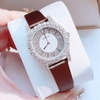 Đồng hồ nữ chính hãng Roberto Era RE8340 dây da lụa màu nâu đất, mặt đồng hồ đính đá size 32mm