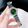 Set đồng hồ nữ chính hãng Roberto Era RE084 dây da xanh lá vỏ silver size 32mm, kèm bộ dây kim loại và phụ kiện