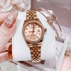 Đồng Hồ Nữ Roberto Era Dây Thép Vàng Hồng Viền Đá Size 28mm Roberto Era RE120