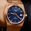 Đồng Hồ Nam Tissot Automatic PRX Powermatic 80 Size 40mm T137.407.33.041.00 (T1374073304100) Màu Vàng Hồng Mặt Xanh Navy