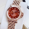 Đồng hồ nữ chính hãng Roberto Era RE2025 dây kim loại demi rose mặt nâu size 30mm