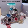 Set đồng hồ nữ Amica chính hãng màu demi vàng hồng mặt xanh lá size 32mm - Đồng hồ Amica A059