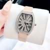 Set đồng hồ nữ chính hãng Roberto Era RE022 dây da nude mặt số la mã vỏ silver size 36mm