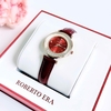 Đồng hồ nữ chính hãng Roberto Era RE8492 dây da đỏ mặt đá chảy size 32mm vỏ rose