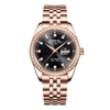 Đồng Hồ Nam Carnival 8131G2-VH-D Automatic Dây Thép Vàng Hồng Mặt Đen Size 40mm