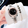 Set đồng hồ nữ Amica chính hãng màu demi vàng hồng mặt đen size 32mm - Đồng hồ Amica A059