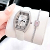 Đồng hồ Rivero nữ chính hãng, đồng hồ Rivero R9007 dây da trắng vỏ silver size 34mm