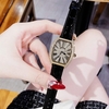 Set đồng hồ nữ chính hãng Roberto Era RE0224 dây da đen mặt số la mã, vỏ vàng size 36mm