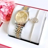 Set đồng hồ nữ Amica chính hãng màu demi vàng gold size 32mm - Đồng hồ Amica A059