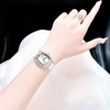 Đồng hồ Rivero nữ chính hãng, đồng hồ Rivero R9007 dây da trắng vỏ silver size 34mm