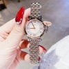 Set đồng hồ nữ chính hãng Roberto Era RE2024 dây kim demi rose mặt xà cừ hồng size 30mm