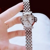Set đồng hồ nữ chính hãng Roberto Era RE2025 dây kim loại silver mặt xà cừ size 30mm