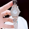Set đồng hồ nữ chính hãng Roberto Era RE8344 dây da lụa đen size 32mm mặt đính đá - Kèm dây kim loại và phụ kiện