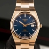 Đồng Hồ Nam Tissot Automatic PRX Powermatic 80 Size 40mm T137.407.33.041.00 (T1374073304100) Màu Vàng Hồng Mặt Xanh Navy