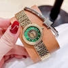 Đồng Hồ Nữ Franklin FL5688 Chính Hãng Dây Thép Vàng Gold Mặt Xanh Lá Size 29mm Viền Đá Tặng Kèm Lắc Tay