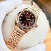Đồng Hồ Nữ Carnival 8131L-VH-N Dây Thép Vàng Hồng Mặt Nâu Size 30mm Quartz Japan