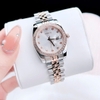 Set đồng hồ nữ Amica chính hãng demi vàng hồng mặt trắng size 32mm - Đồng hồ Amica A059